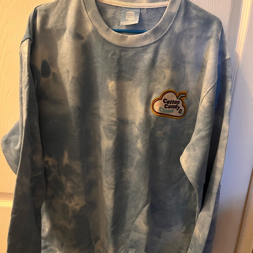 Burger King Cotton Candy Cloud Blue Crewneck Sweater